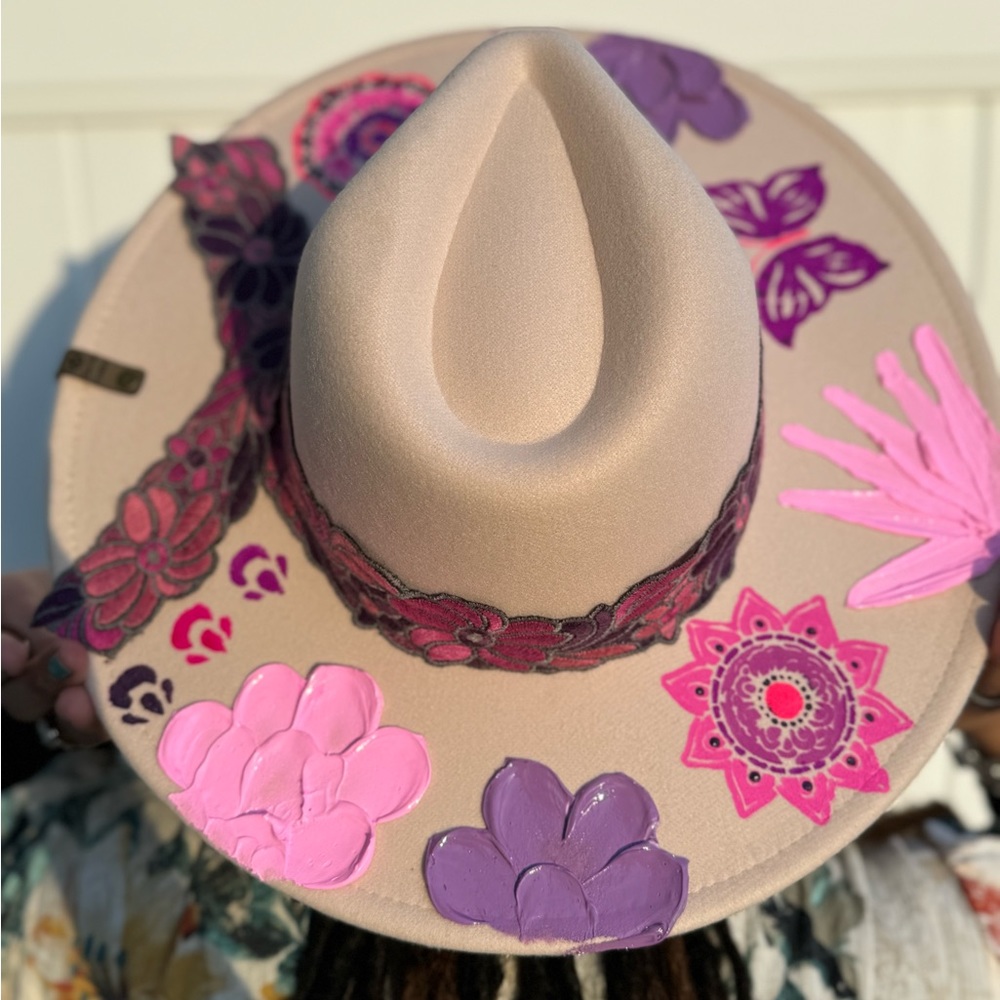 Hand painted hat